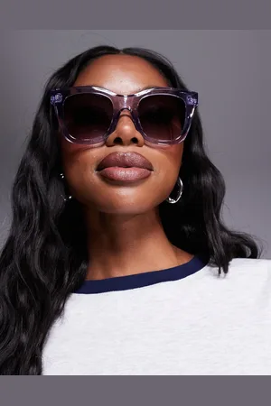Quay Australia Quay Busy Busy oversized square sunglasses in with brown lens