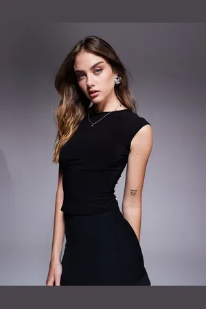 Missyempire Missy Empire double layered slinky cap sleeve top in