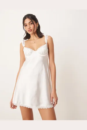Kat The Label Celeste slip in -White
