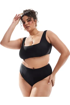 South Beach High leg high waist bikini bottoms in