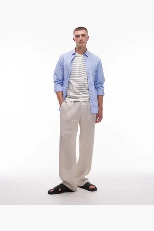 ARKET Linen drawstring relaxed pants in -Neutral