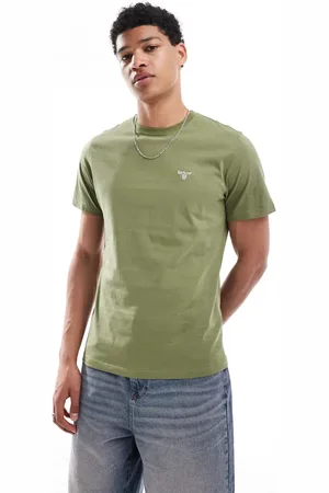 Barbour Essential sports t-shirt in khaki-Green