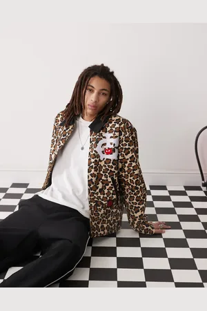 ICECREAM Logo detail workwear jacket in print-Multi