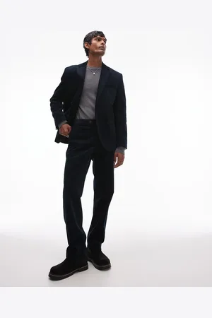 SELECTED Cord pants in navy