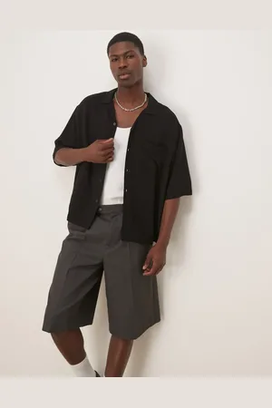 ASOS Oversized boxy linen blend shirt in (part of a set)
