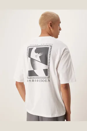 SELECTED Oversized t-shirt with back print in