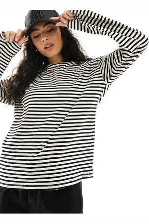 Pieces® Long sleeve super soft t-shirt in -Multi
