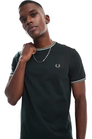 Fred Perry Twin tipped t-shirt in dark green