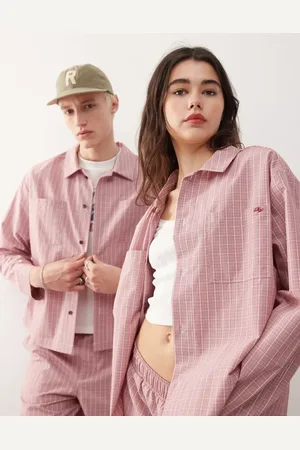 Reclaimed Unisex boxy shirt in -Multi
