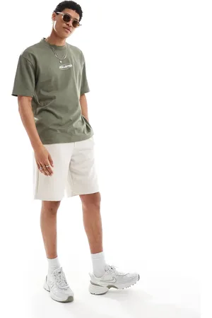 Bershka Premium shorts in -Neutral