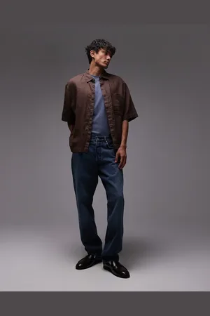 ARKET Mist low rise baggy wide leg jeans in