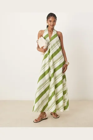 ASOS Relaxed halter neck maxi dress in