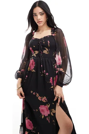 Miss Selfridge Corset detail maxi dress in -Multi