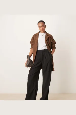 ASOS Tall tailored wide leg pants with pleat detail in