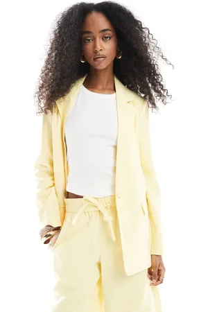 VERO MODA Mix and Match oversized blazer in (part of a set)-Yellow