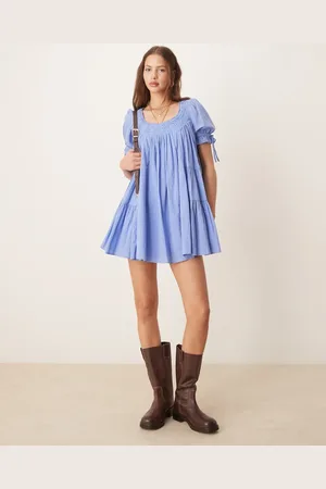 Free People Sandy Shores babydoll mini dress in