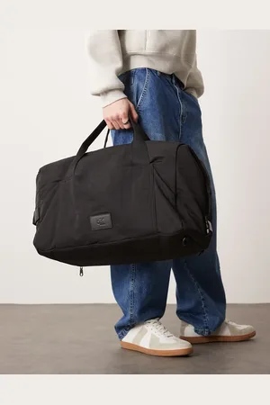 Calvin Klein Nylon large weekend bag in black