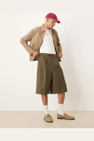 ASOS Smart oversized bermuda shorts in -Green