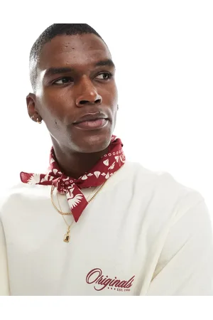 JACK & JONES Printed bandana in red