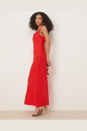 VILA Textured jersey cami maxi dress in