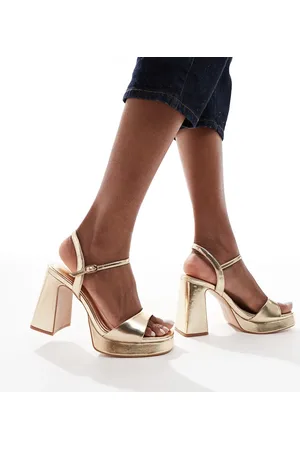 Stradivarius Wide Fit platform sandals in