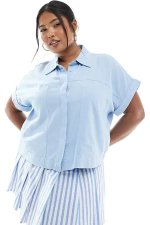 ONLY Short sleeve boxy shirt in