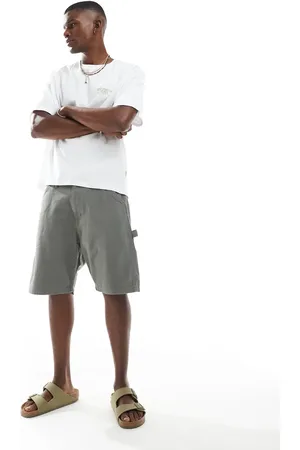 JACK & JONES Loose fit carpenter shorts in grey