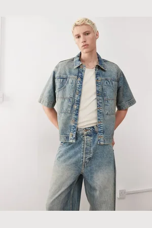 COLLUSION Denim shirt in -Blue