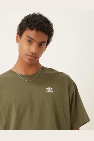 adidas Essentials t-shirt in khaki-Green