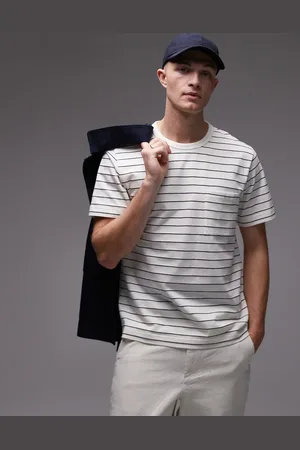 ARKET Short sleeve t-shirt with pocket in stripes-Multi