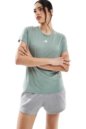 adidas Adidas Training Essentials t-shirt in silver green