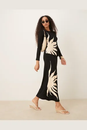 Never Fully Dressed Maxi skirt in oversized floral (part of a set)