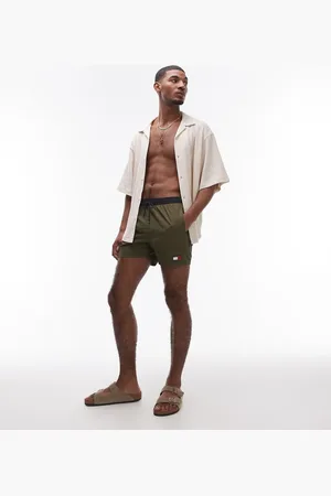 Tommy Hilfiger Drawstring swim shorts in khaki green