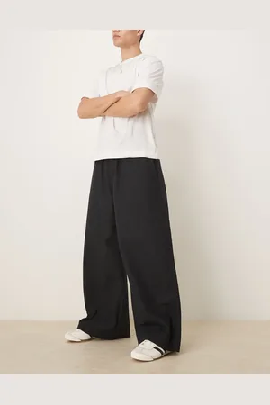 ASOS Super baggy linen blend pants in