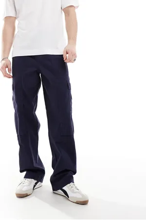 ASOS Wide leg cargo pants in -Brown