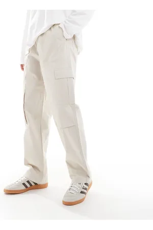 ASOS Wide leg cargo pants in -Neutral