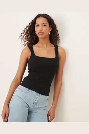 Gina Tricot Square neck tank top in