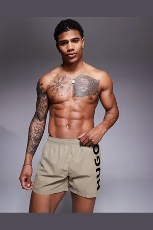 HUGO BOSS Abas vertical logo swim shorts in
