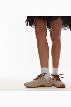 Bronx Myr-aa sneakers in oatmilk vintage suede-Neutral