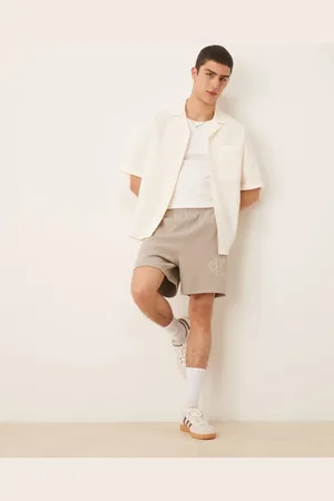 Calvin Klein Applique logo jersey shorts in -Green