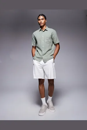 Bershka Linen shorts in