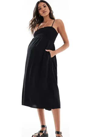 VERO MODA Easy shirred cami ankle dress in