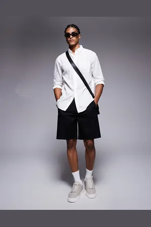 Bershka Linen shorts in