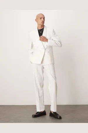 ASOS Straight leg tuxedo suit pants in