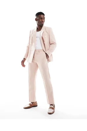 ASOS Straight leg suit pants with wool in light