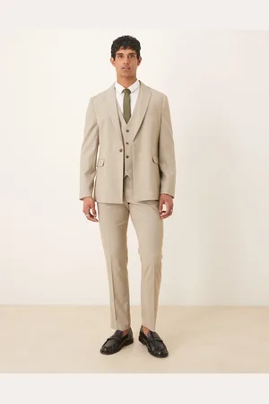 ASOS Slim suit pants in melange texture