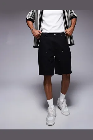 The Couture Club Denim carpenter shorts in