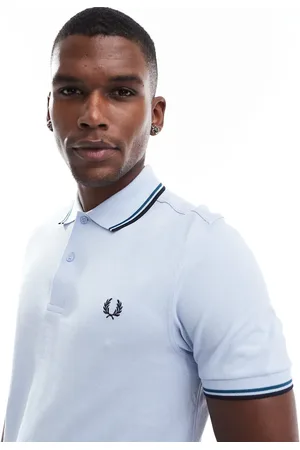 Fred Perry Twin tipped polo in light blue