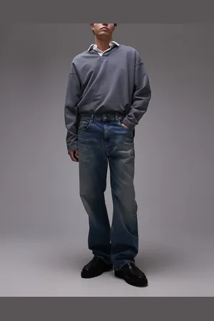 Tommy Hilfiger Otis regular straight jeans in faded dark wash-Navy