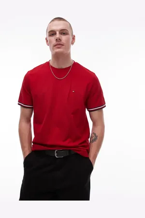 Tommy Hilfiger Tipped t-shirt in red